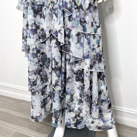 Fame and Partners The Catherine Tiered Bustier Floral Print Gown Maxi Dress - Picture 7 of 16